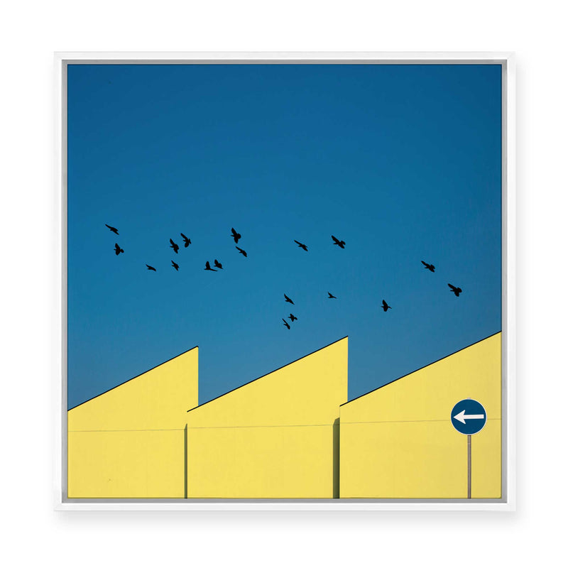 Urban Minimalism | Yellow | Framed Canvas