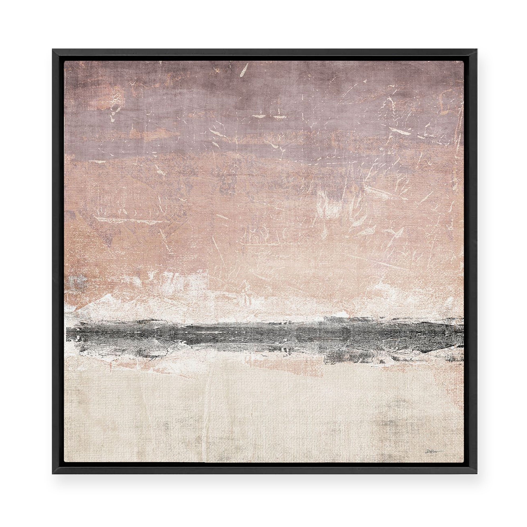 Blush Horizon II | Framed Canvas