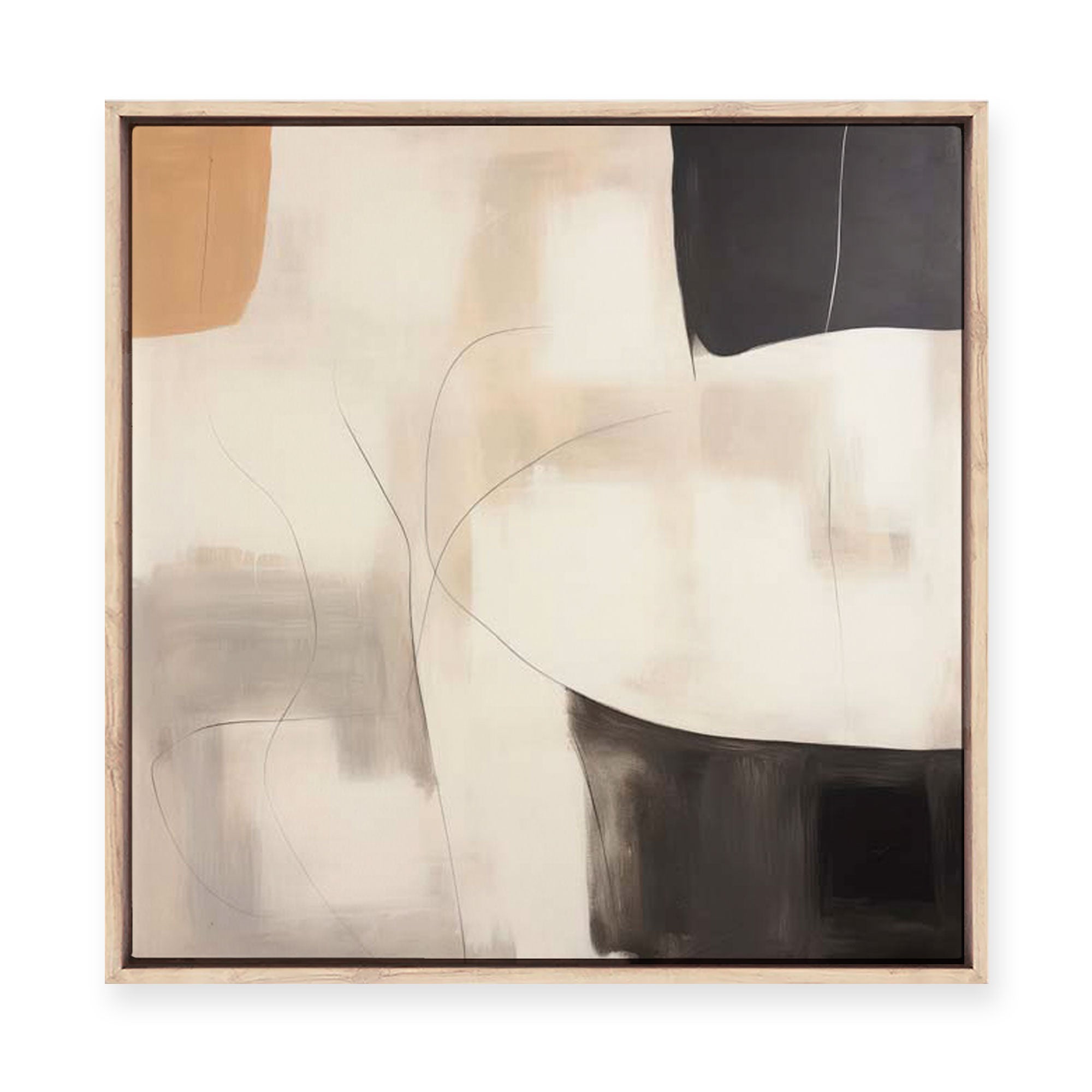 Bold Minimalist Abstraction II | Framed Canvas