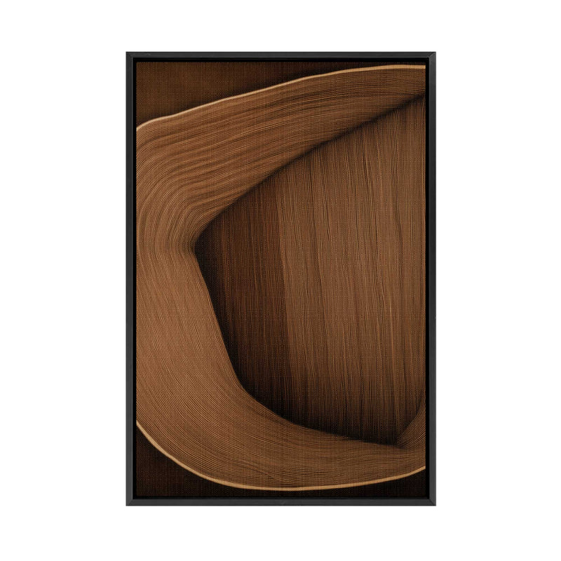 Caramel Lines II | Framed Canvas