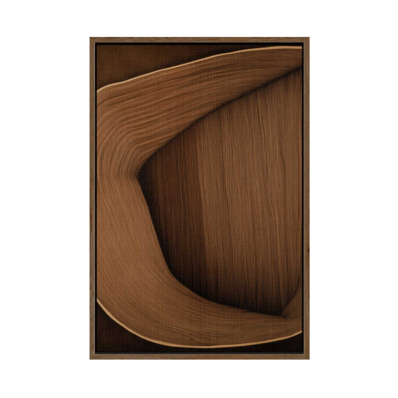 Caramel Lines II | Framed Canvas