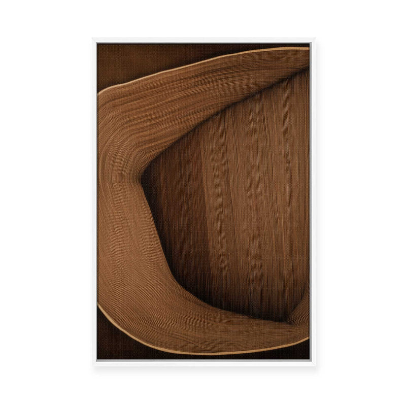 Caramel Lines II | Framed Canvas