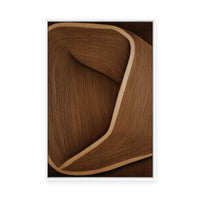 Caramel Lines I | Framed Canvas