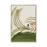 Brushstrokes in Earthy Harmony II | Framed Canvas