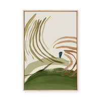Brushstrokes in Earthy Harmony II | Framed Canvas