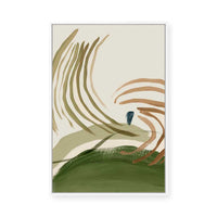 Brushstrokes in Earthy Harmony II | Framed Canvas