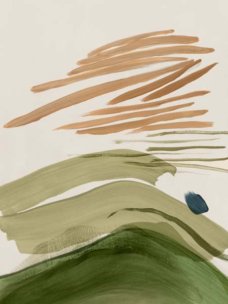 Brushstrokes in Earthy Harmony I