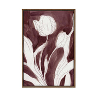 Burgundy Tulip I | Framed Canvas