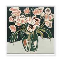 Burning Petals I | Framed Canvas