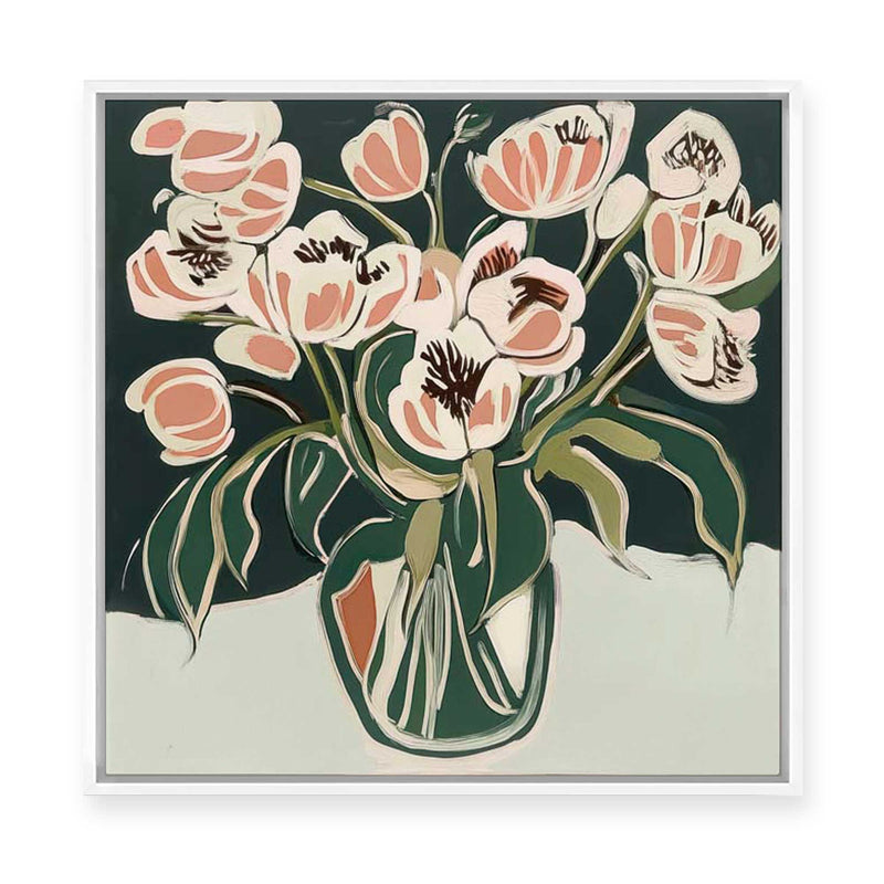 Burning Petals I | Framed Canvas
