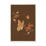 Butterflies and Flowers II | Framed Canvas