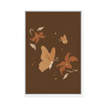 Butterflies and Flowers II | Framed Canvas