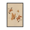 Butterflies and Flowers I | Framed Canvas