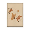 Butterflies and Flowers I | Framed Canvas