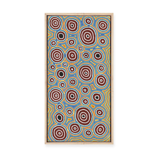 Janganpa Jukurrpa (Brush-tail  Possum Dreaming) Mawurrji No.2 | Framed Canvas Print