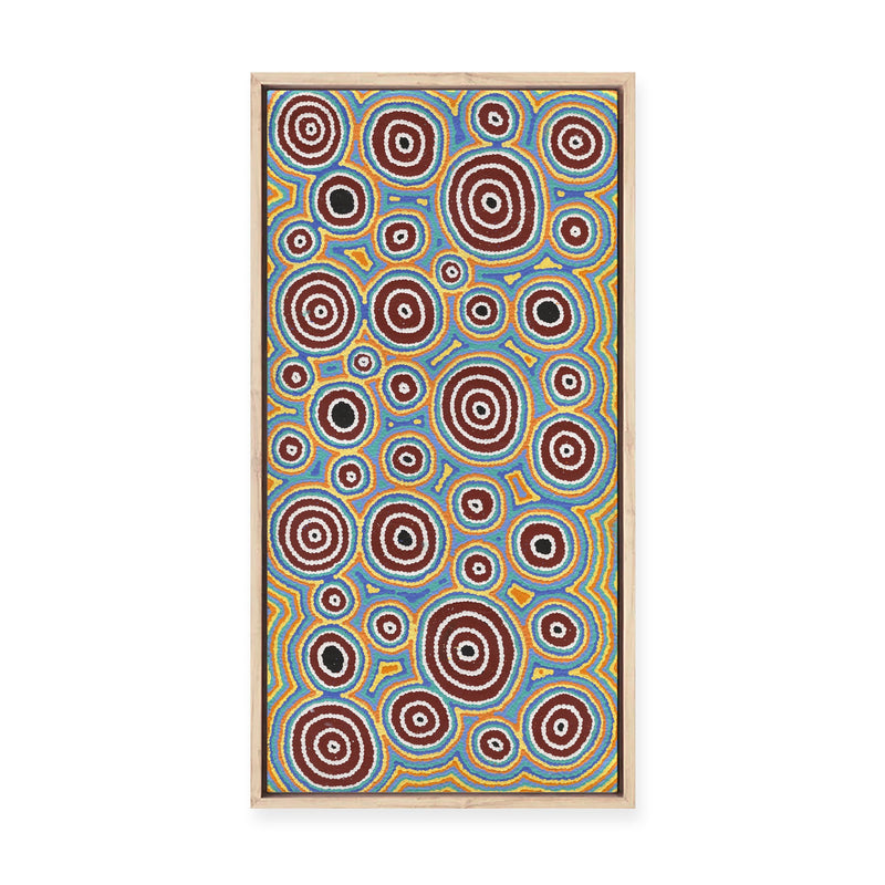Janganpa Jukurrpa (Brush-tail  Possum Dreaming) Mawurrji No.2 | Framed Canvas Print