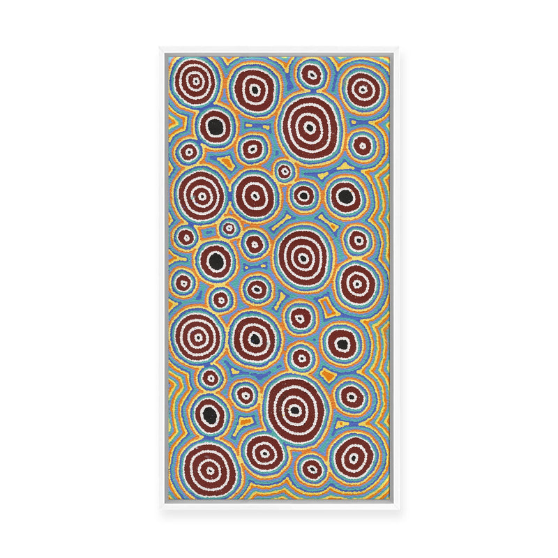 Janganpa Jukurrpa (Brush-tail  Possum Dreaming) Mawurrji No.2 | Framed Canvas Print