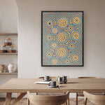 Janganpa Jukurrpa (Brush-tail  Possum Dreaming) Mawurrji No.3 | Framed Canvas Print