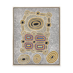 Janganpa Jukurrpa (Brush-tail  Possum Dreaming) Mawurrji No.4 | Framed Canvas Print
