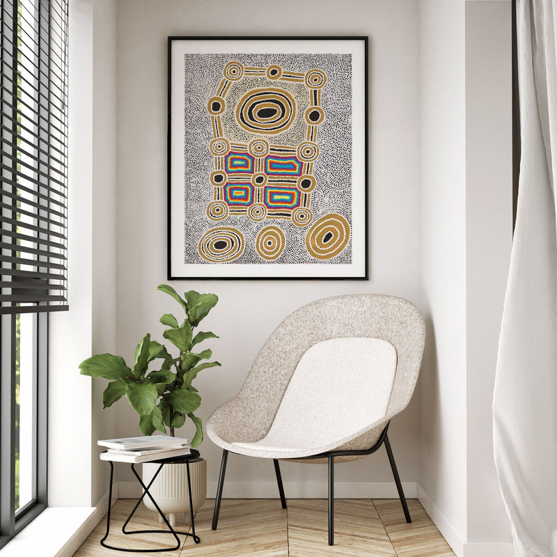 Janganpa Jukurrpa (Brush-tail  Possum Dreaming) Mawurrji No.4