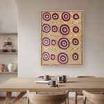 Janganpa Jukurrpa (Brush-tail  Possum Dreaming) Mawurrji No.5 | Framed Canvas Print