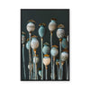Cerulean Seed Pods | Framed Canvas