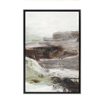 Cliffs in Mist and Shadow | Framed Canvas