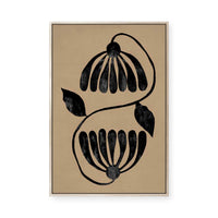 Contrasting Blooms II | Framed Canvas