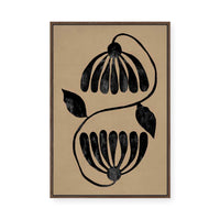 Contrasting Blooms II | Framed Canvas