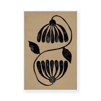 Contrasting Blooms II | Framed Canvas