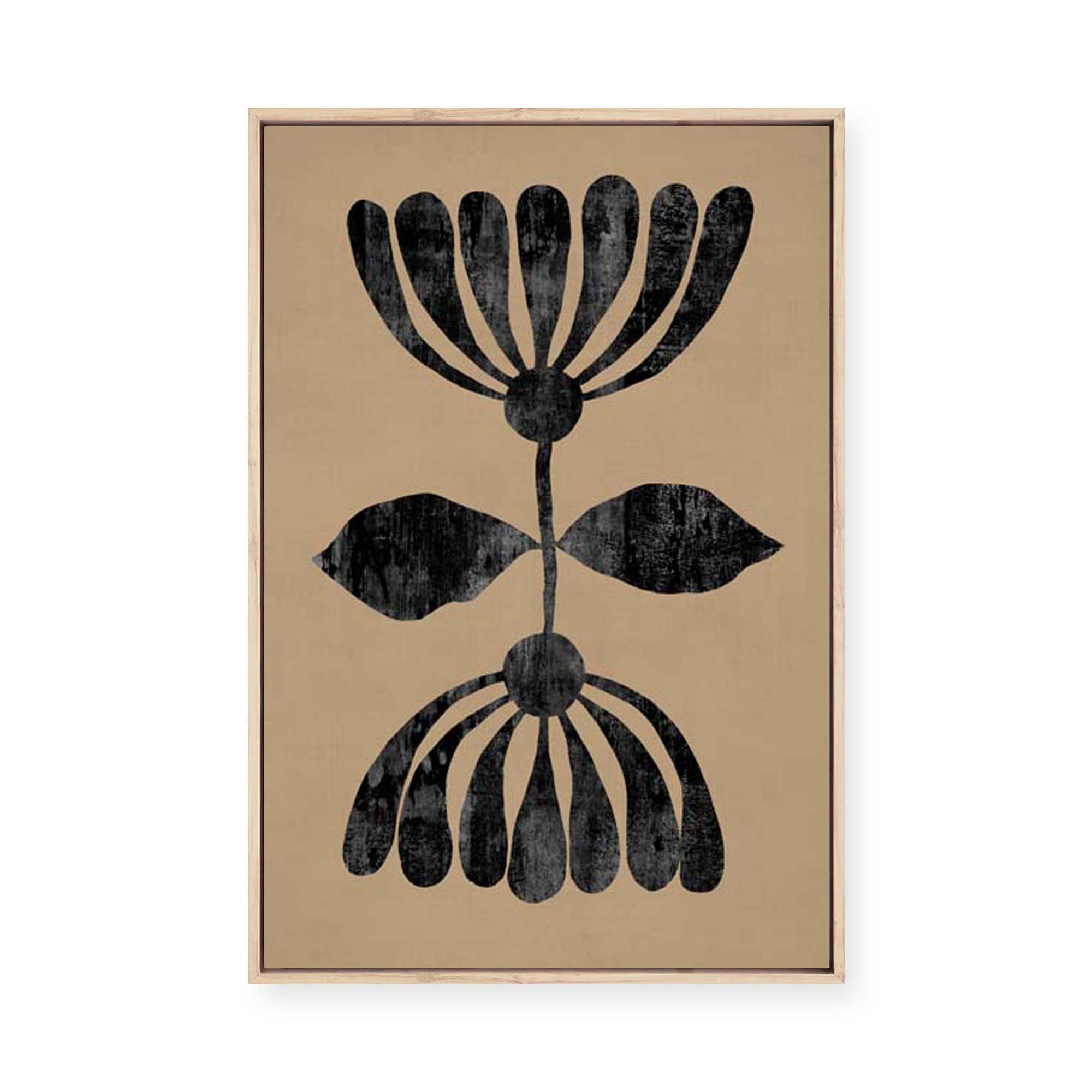 Contrasting Blooms I | Framed Canvas