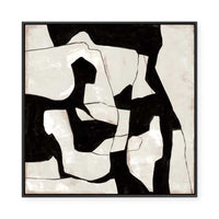 Contrasting Shapes in Motion II | Framed Canvas