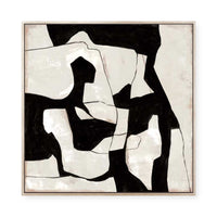 Contrasting Shapes in Motion II | Framed Canvas