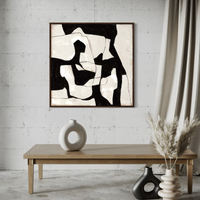 Contrasting Shapes in Motion II | Framed Canvas
