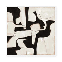 Contrasting Shapes in Motion I | Framed Canvas
