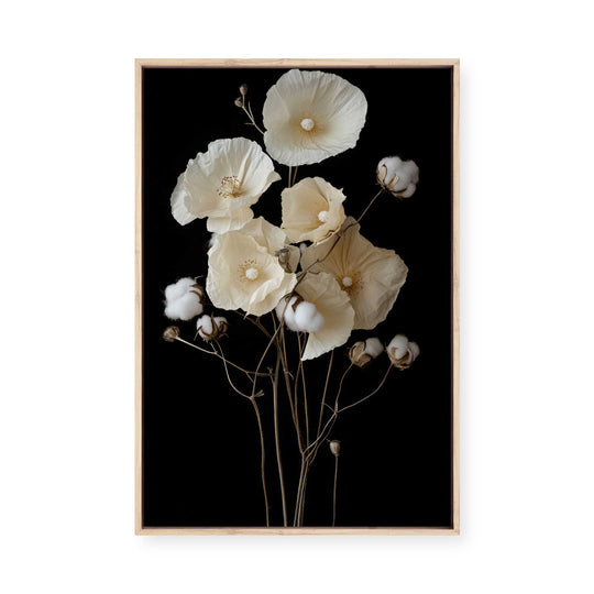 Cotton Flower IV | Framed Canvas