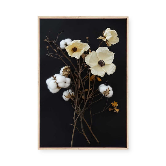 Cotton Flower I | Framed Canvas