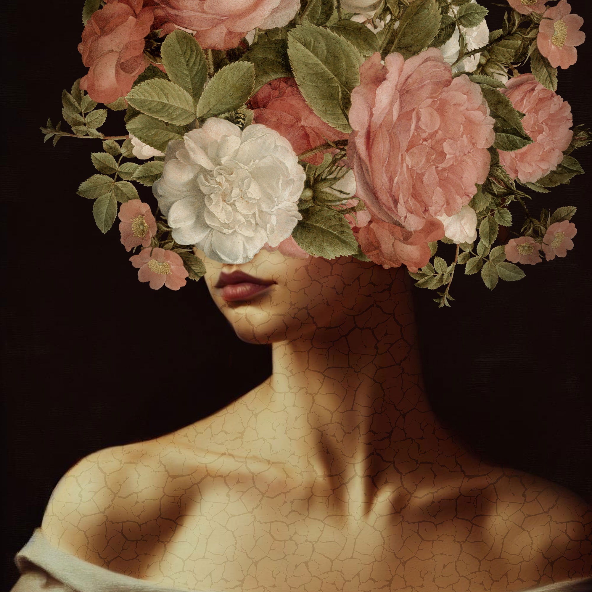 Cracked Floral Beauty