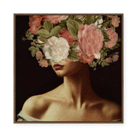 Cracked Floral Beauty | Framed Canvas