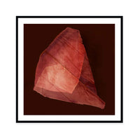 Crimson Folded Abstract Form