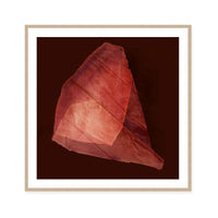 Crimson Folded Abstract Form