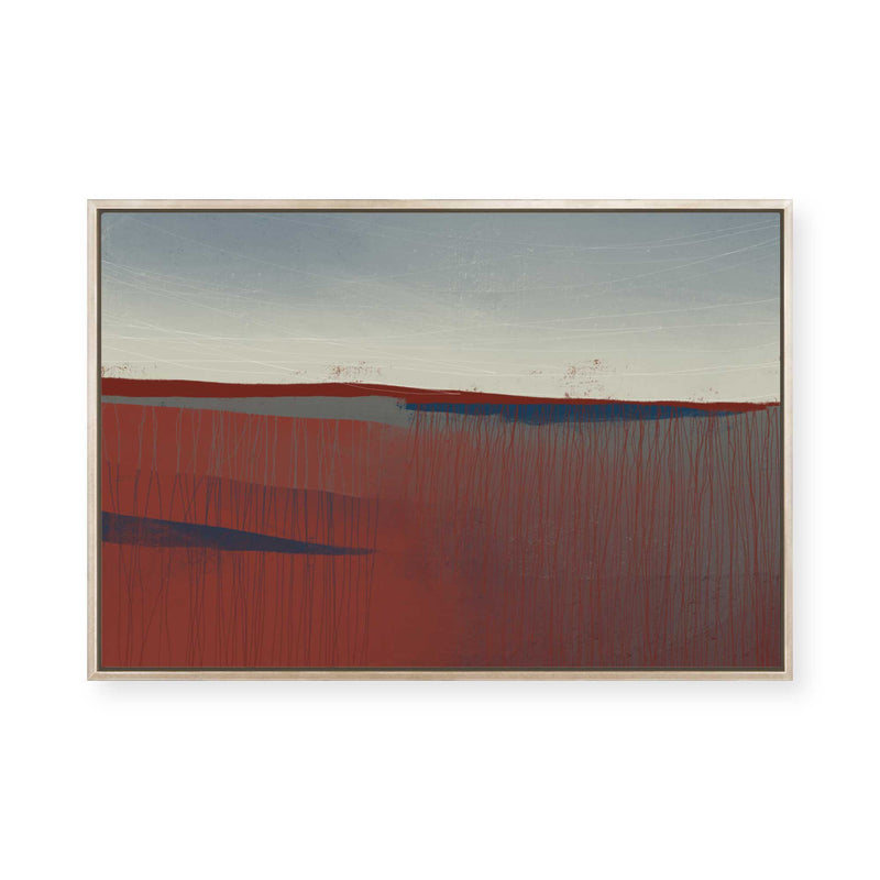Crimson Horizon | Framed Canvas