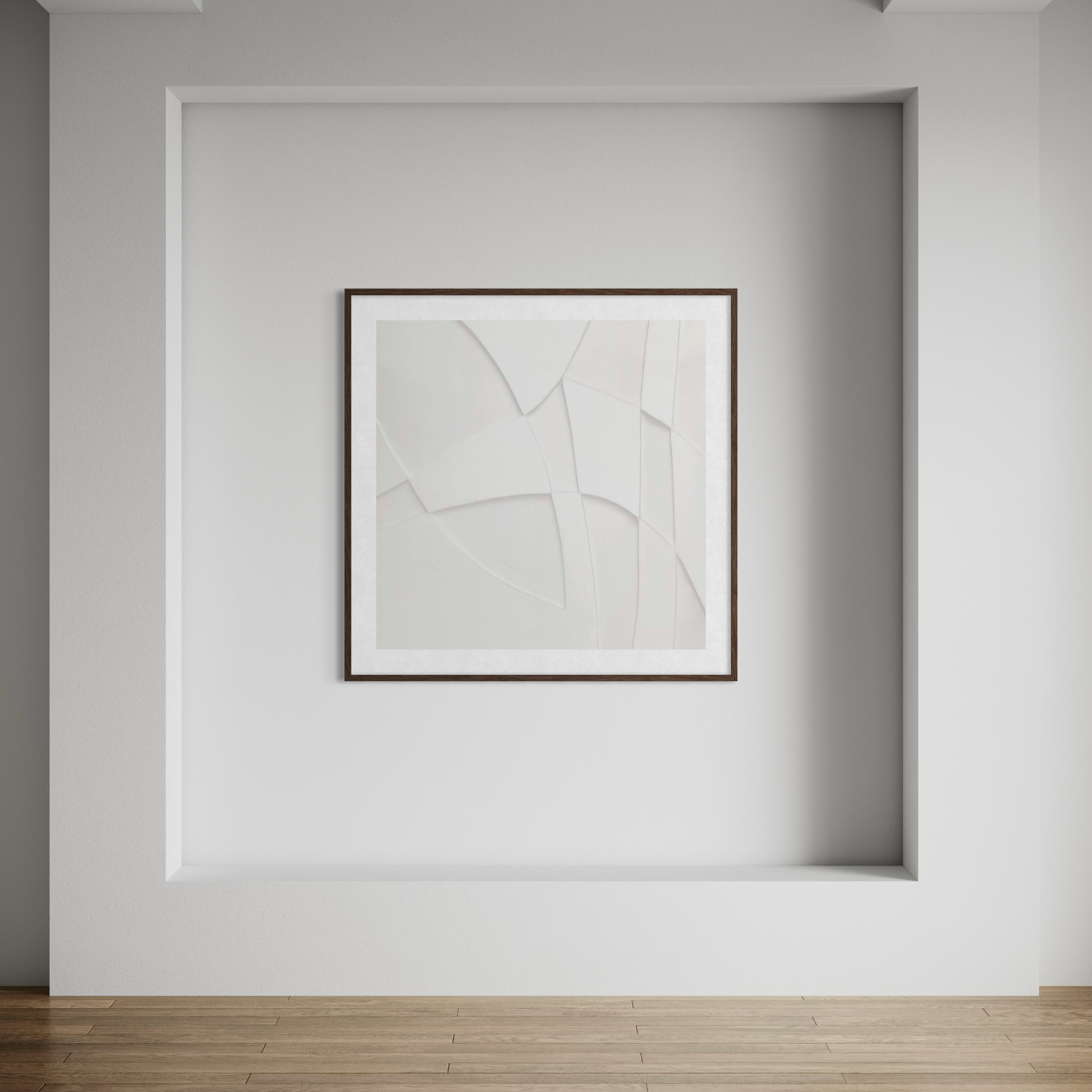Curved Layers in White Harmony I