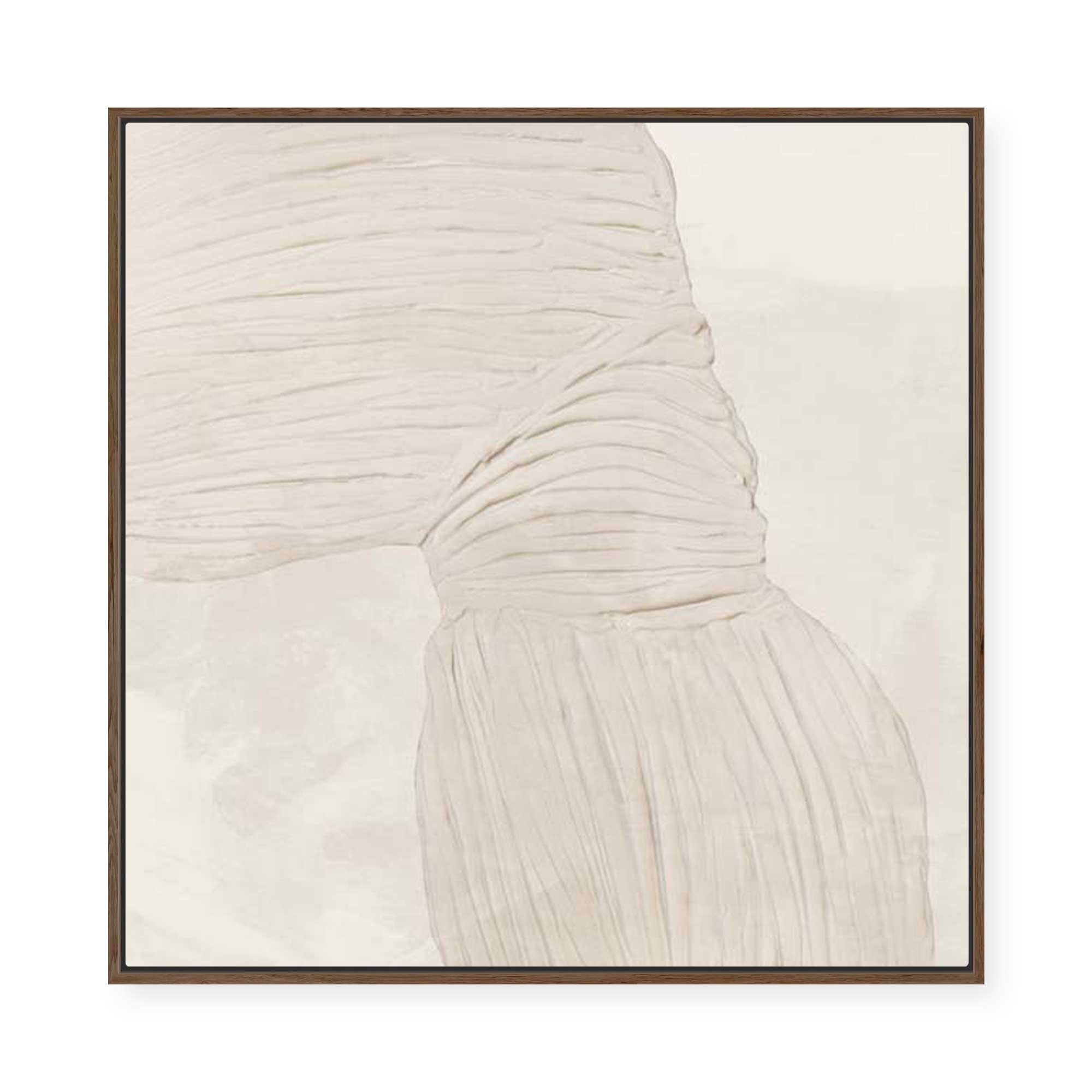 Curved Lines in Subtle Harmony II | Framed Canvas