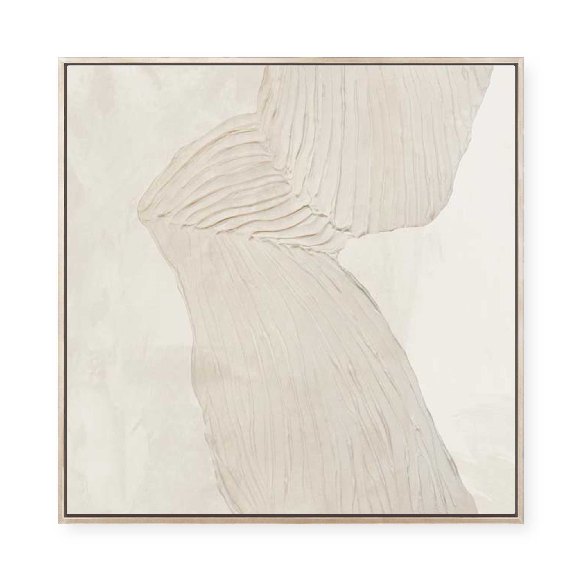 Curved Lines in Subtle Harmony I | Framed Canvas