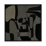 Dark Cubist I | Framed Canvas