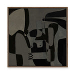 Dark Cubist I | Framed Canvas