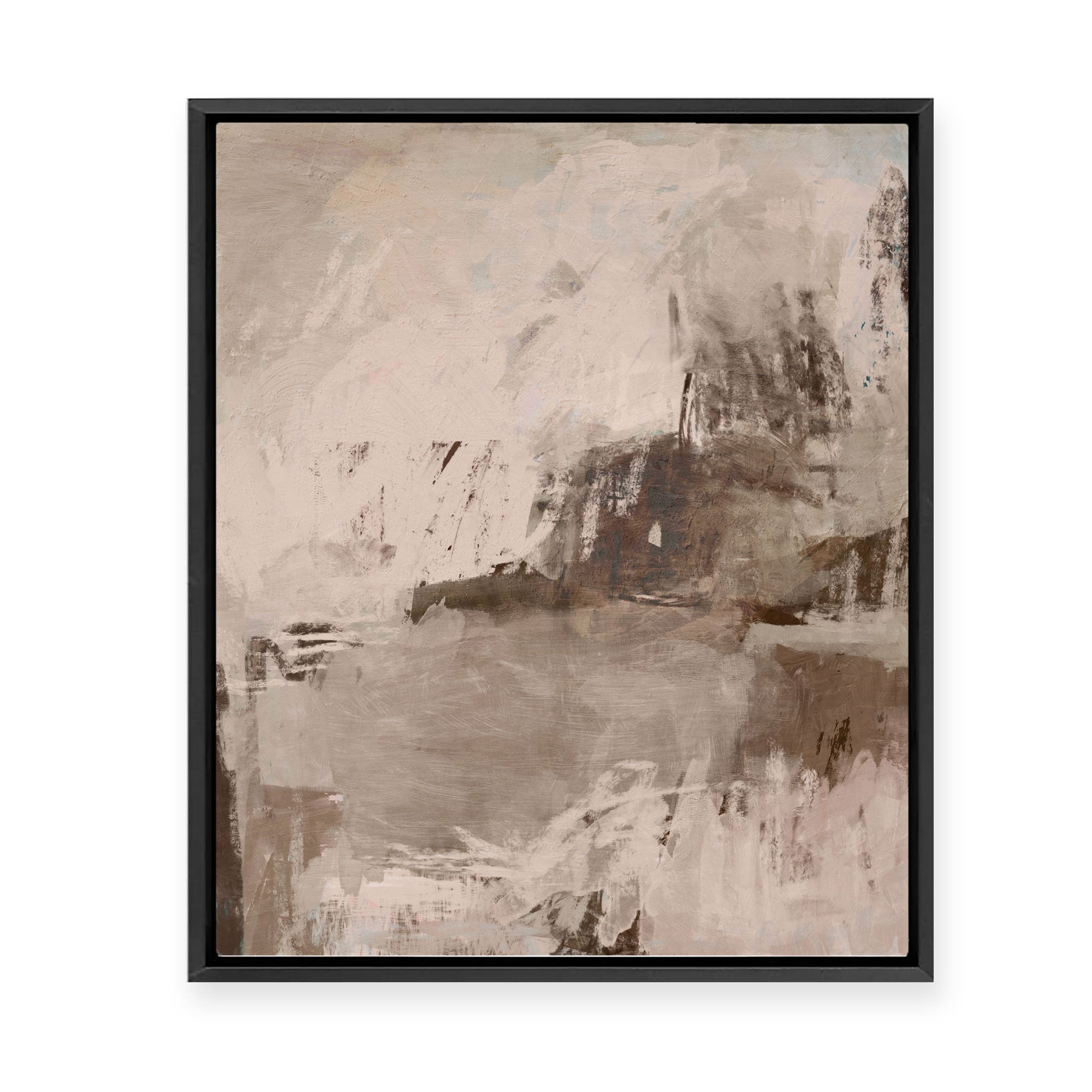 Daydream in Latte | Framed Canvas