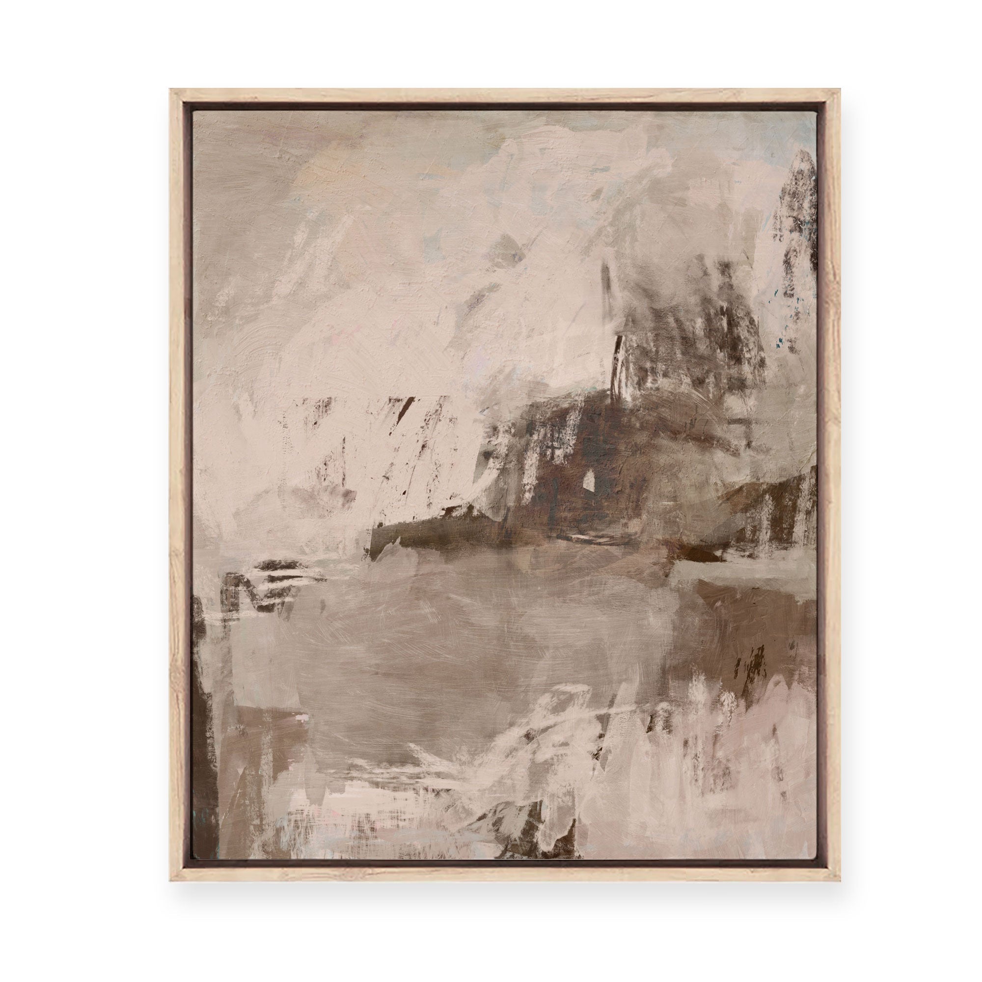 Daydream in Latte | Framed Canvas