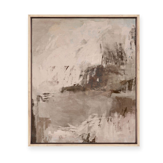 Daydream in Latte | Framed Canvas